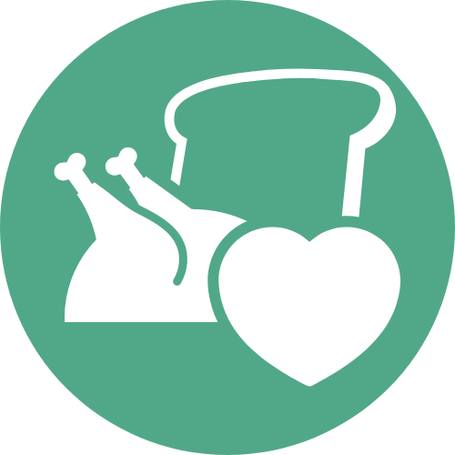 Green Receive Food Icon – Last Mile Food Rescue